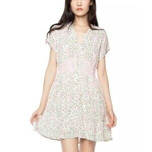 Black Tape Floral Smocked Summer Dress Women’s Size Small Petite NWT